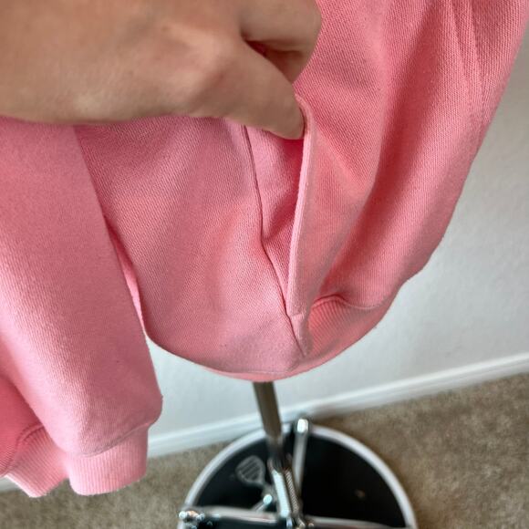 Vintage Y2K Pastel Collared Sweatshirt Royal Caribbean Cruise Wear size XL Pink - Picture 11 of 13